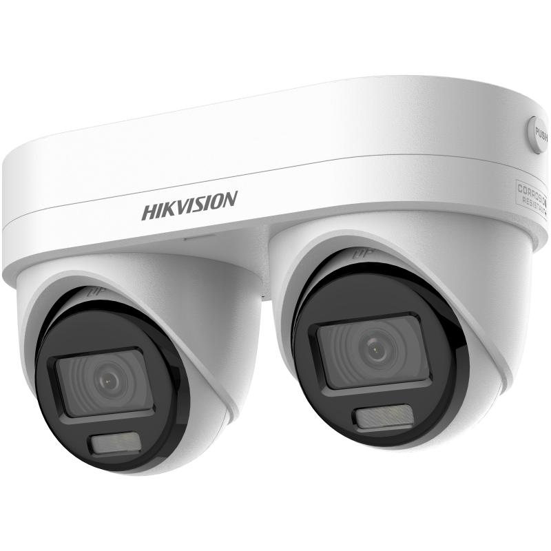 Hikvision DS-2CD2346G3D-IZ2UY/SL(2.8/4MM IP kamera dual turret 2x4MPx, 99,3+80°, Smart IR 30 m, človek/vozidlo, zónové analýzy