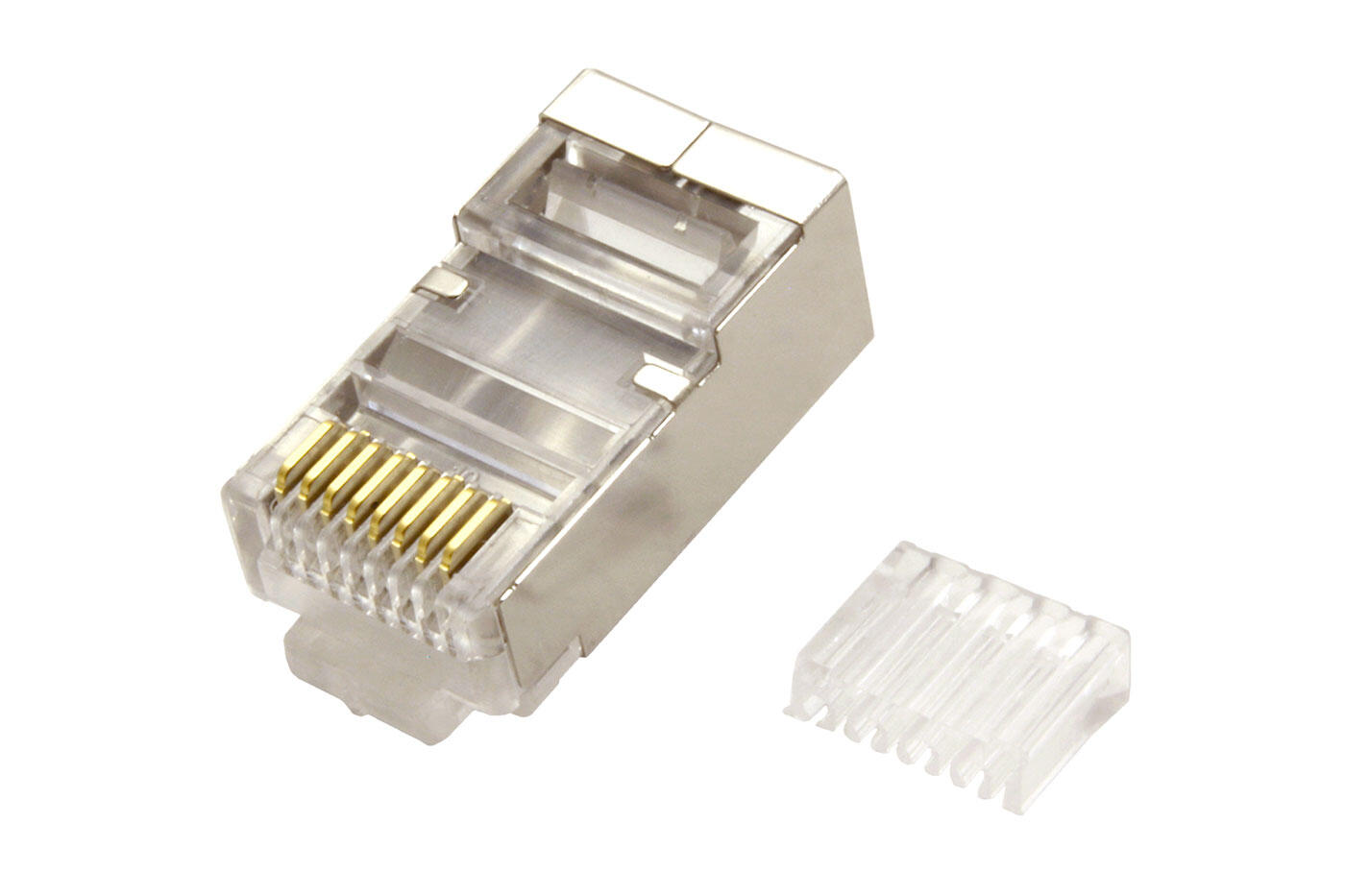 VALUE KONEKTOR-RJ45-6/6A-STINENY Konektor RJ45 kat. 6/6a stíněný, na lanko / drôt, 10ks