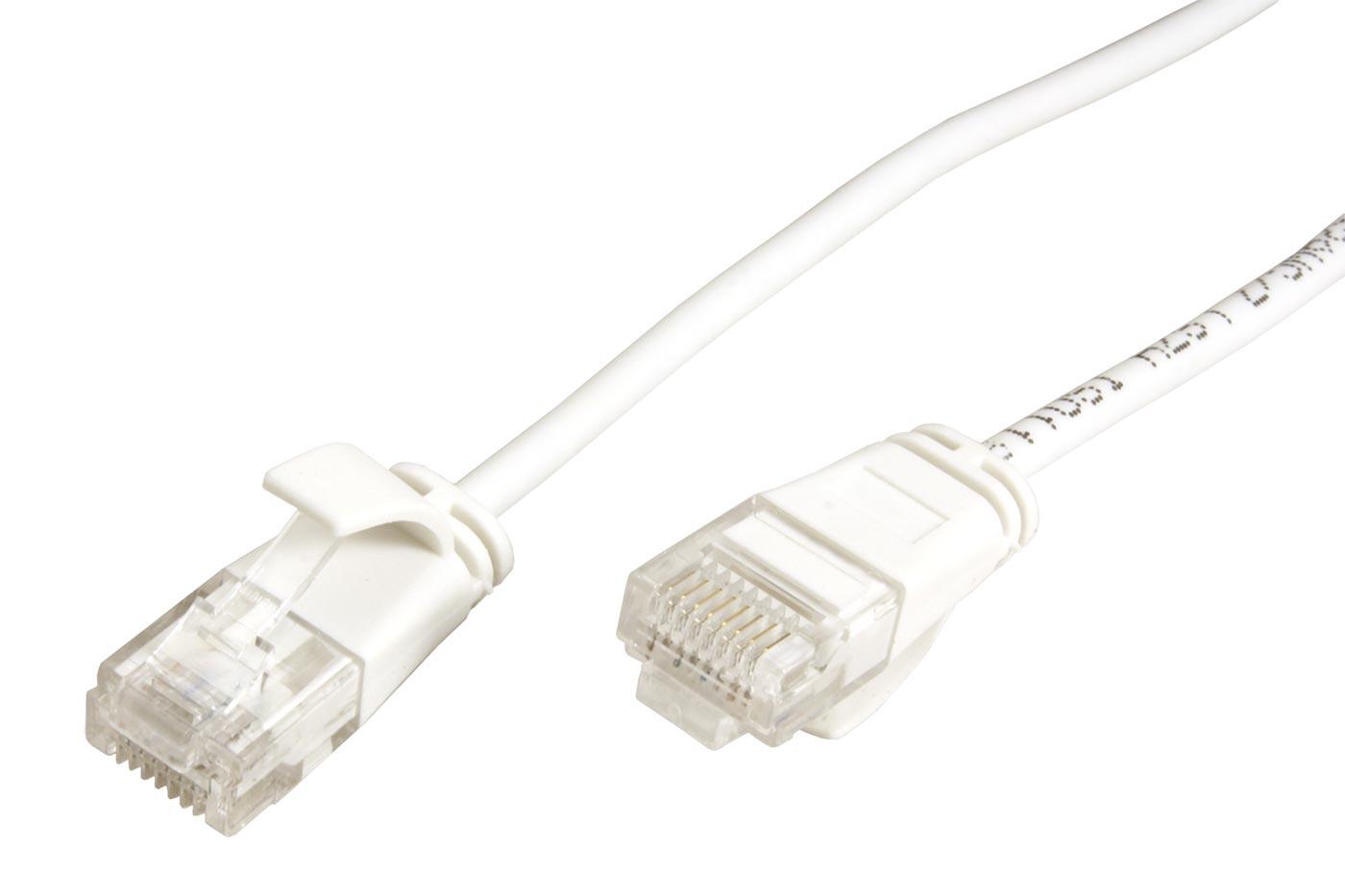 Roline PATCHKABEL-6A-UTP-3M-WH UTP patchkabel kat. 6a, tenký, LSOH, 3m, biely