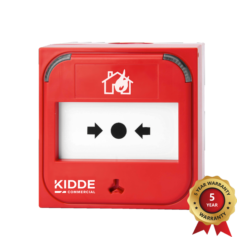 KIDDE KE-DM3010R-KIT Tlačítkový požární hlásič rady 3000, červený, IP41