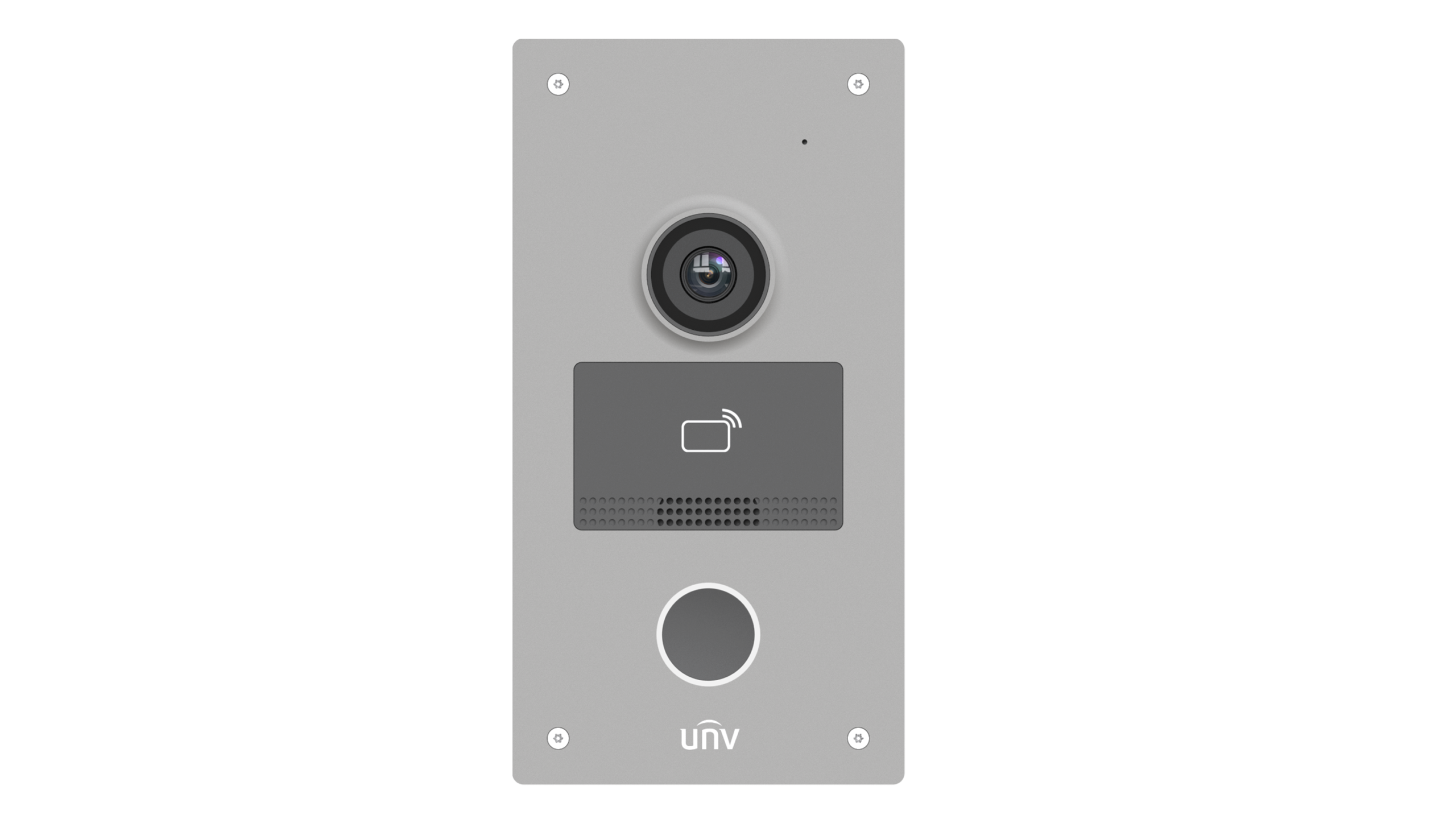Uniview OEU-201S-HMK-Z Interkom vonkajšia kovový, 124,3°, RJ-45, IR, PoE, 12Vdc, čítačka karet, tamper IP65, antivandal