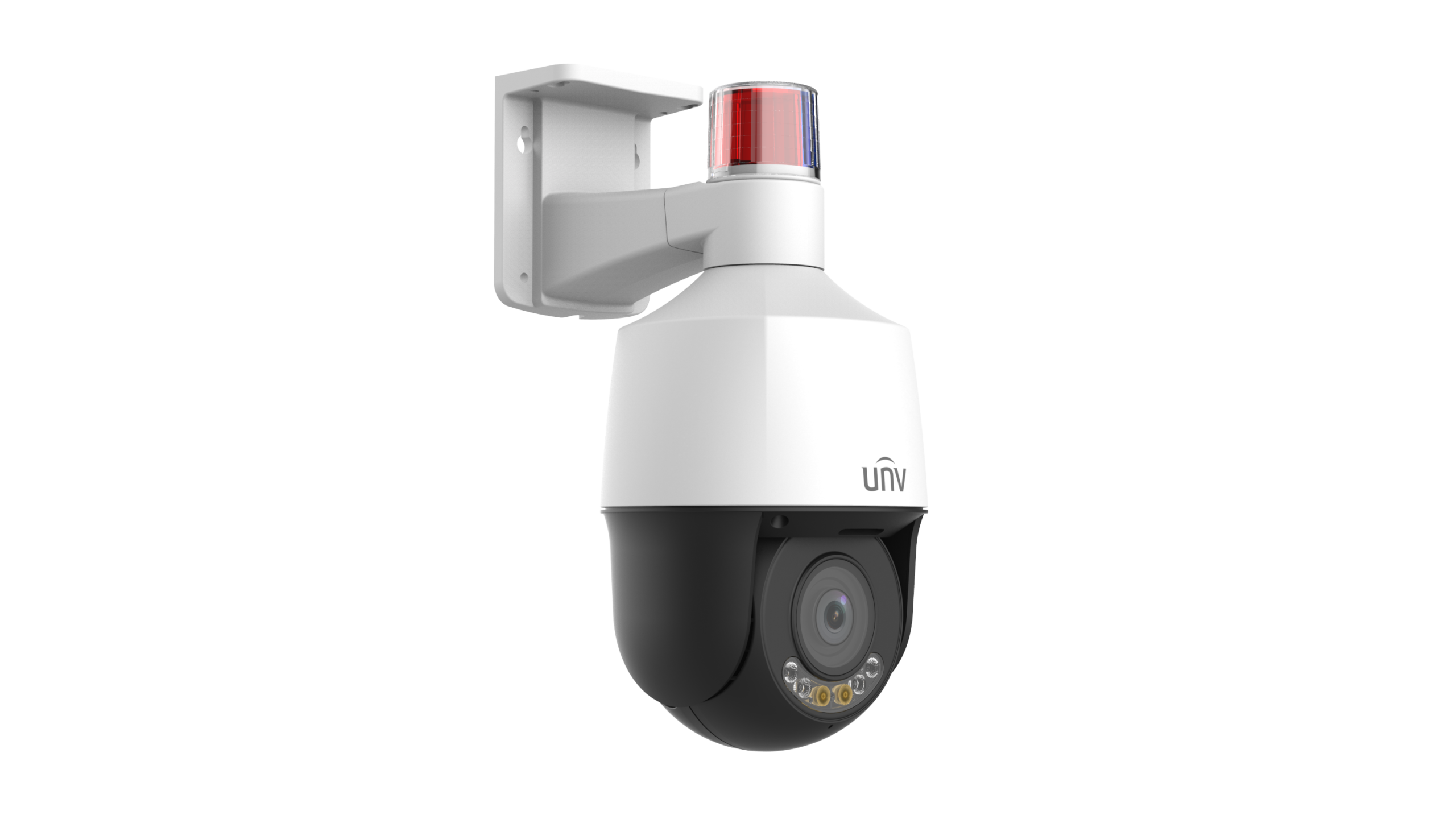 Uniview IPC6325LFW-AX5C-VG Vonkajšia PTZ IP kamera 5MPx, 106,9-30,6°, Smart IR 50 m, Biely 15 m, analýzy človek vozidlo, zónové analýzy, kovové prevedenie