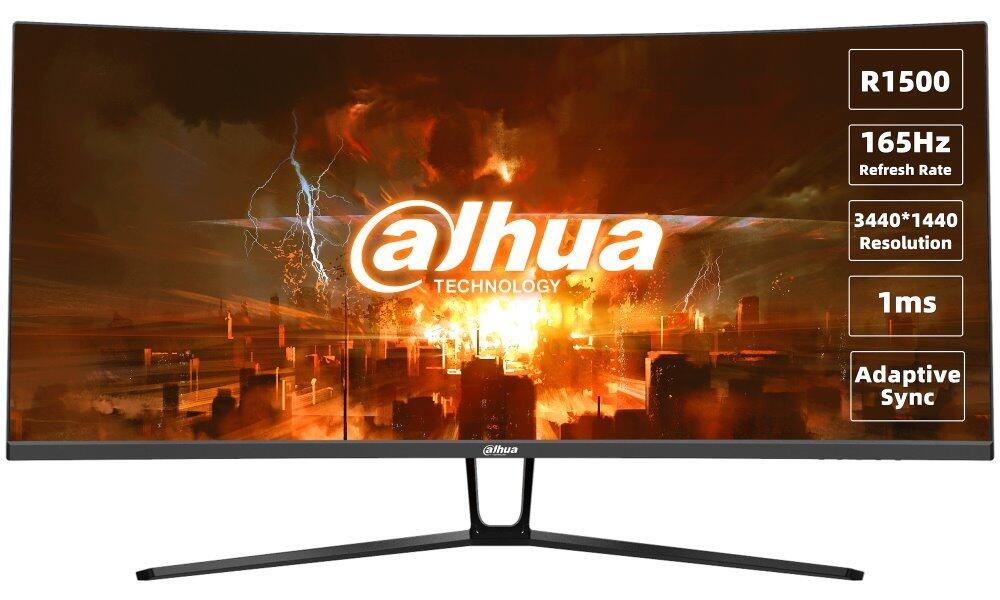 Dahua LM34-E330C Monitor LED 34", prohnutý, 3440x1440, 350cd/m2, 178/178°, 1ms, 2*HDMi, 2xDisplay port, Audio out, VESA 75*75
