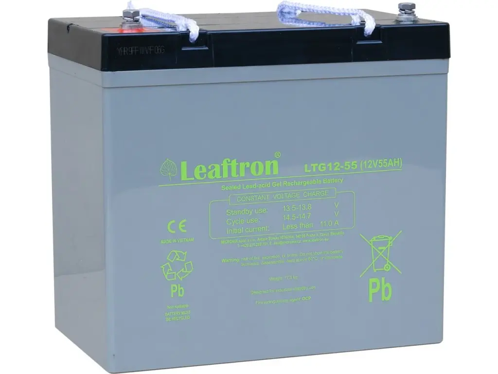 LTG12-55 Akumulátor AKU-12V/55Ah LEAFTRON