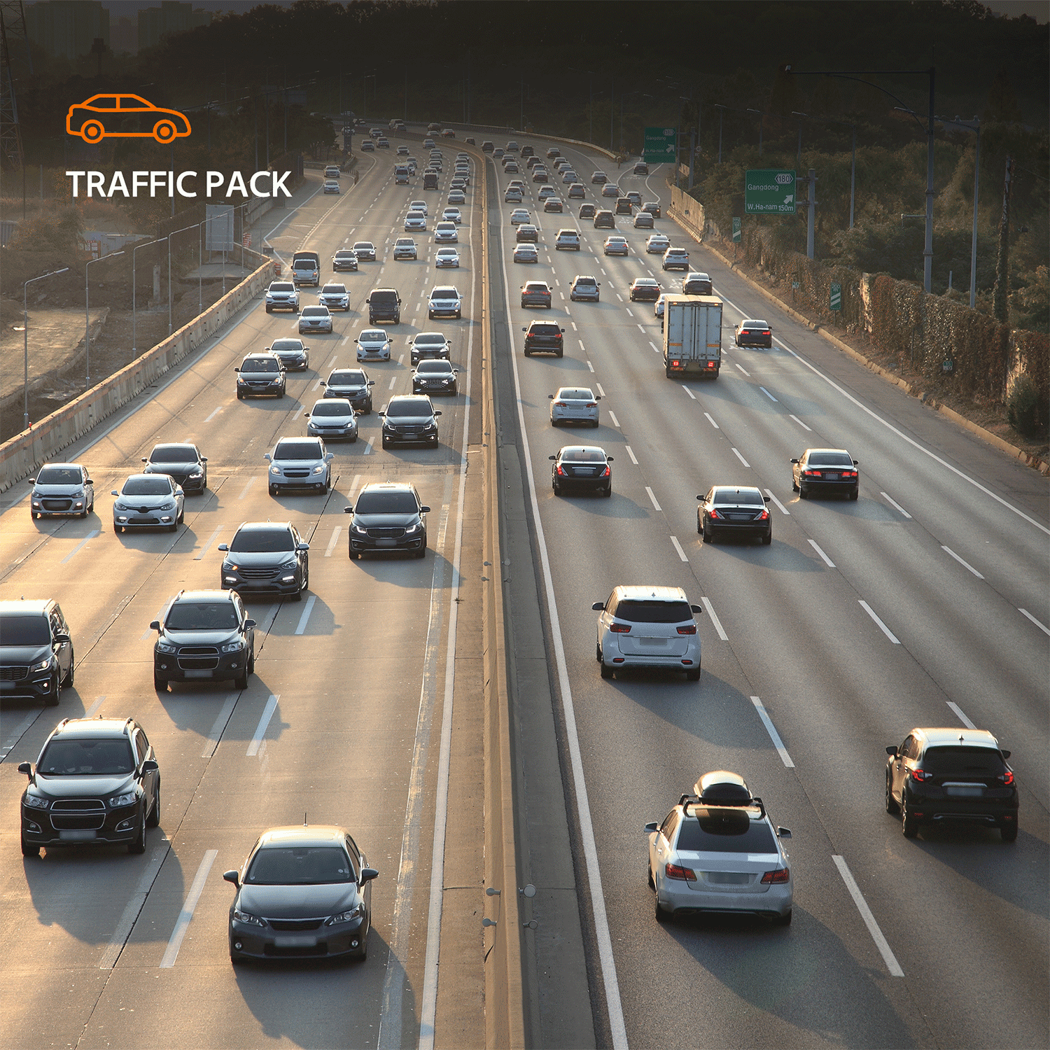 Hanwha AIA-C01TRF Sada AI analýz Traffic pack pre vyhodnocování a management dopravy