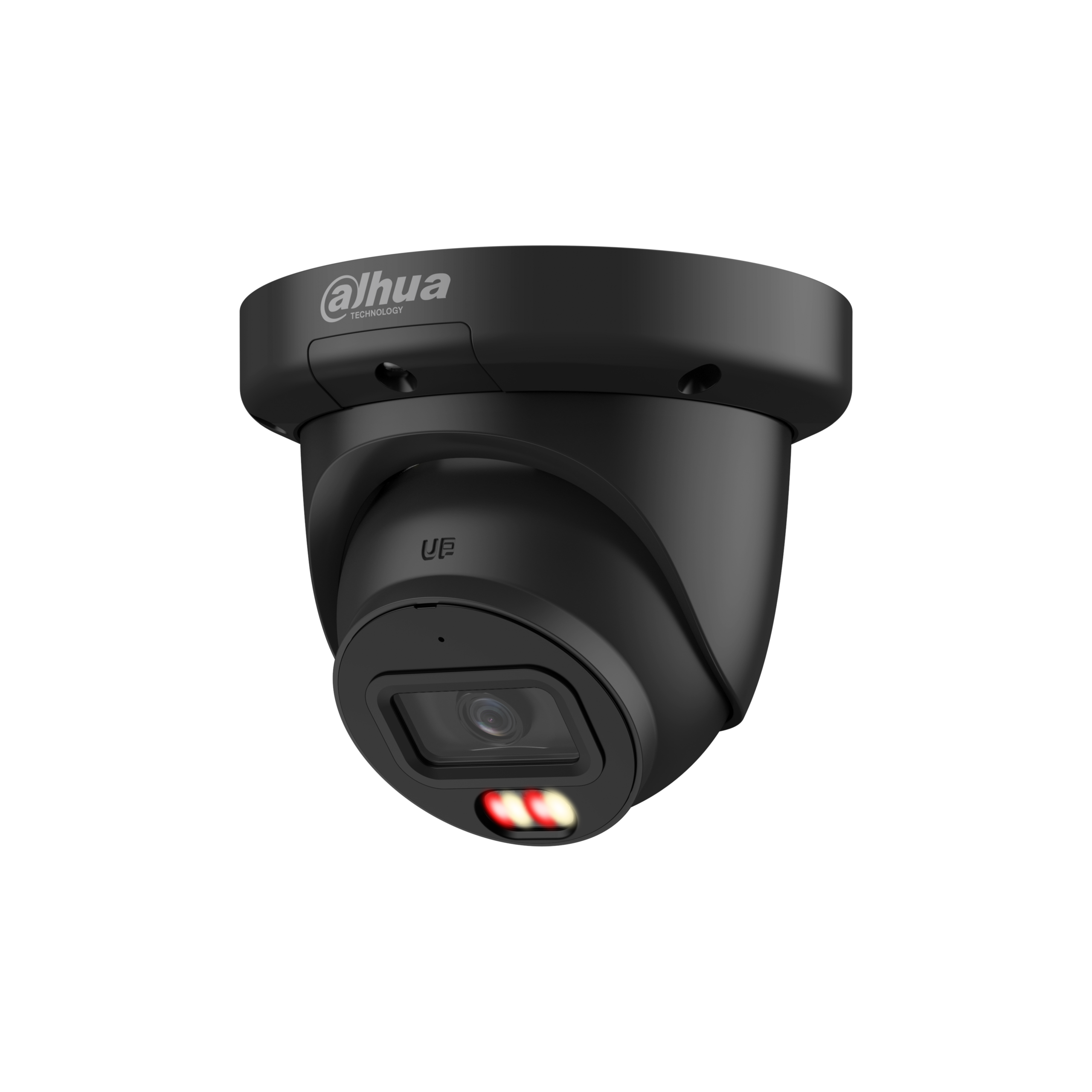Dahua IPC-HDW3649QM-S-IL-0280B-BLACK Vonkajšia IP kamera 6MPx turret, 110°, Smart IR 30 m + biely 30 m, človek/vozidlo, AI VCA analýzy
