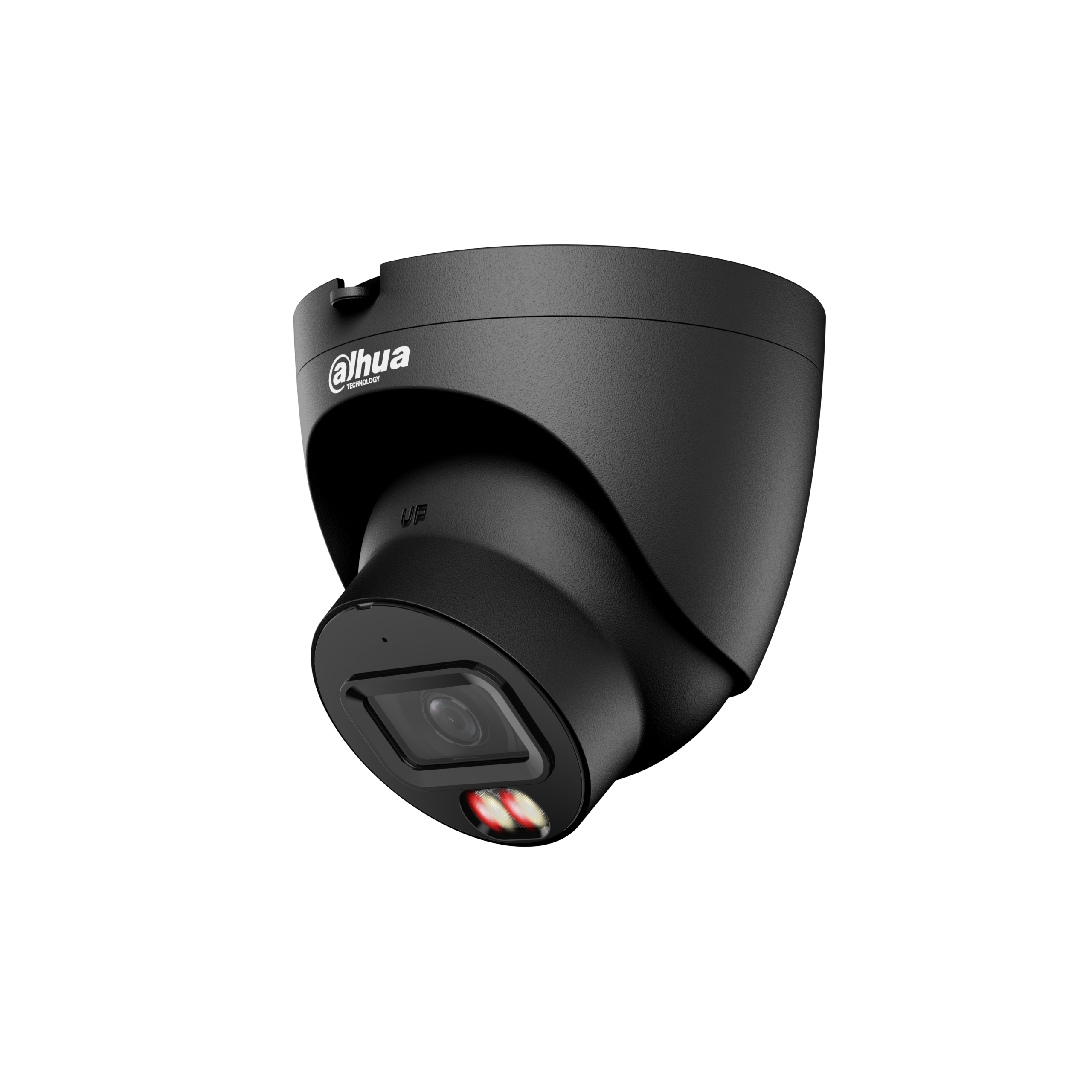 Dahua IPC-HDW21249T-S-IL-0280B-BLACK Vonkajšia IP kamera 12MPx turret, 112°, Smart IR+teplé svetlo 30 m, človek/vozidlo, AI analýza, čierna