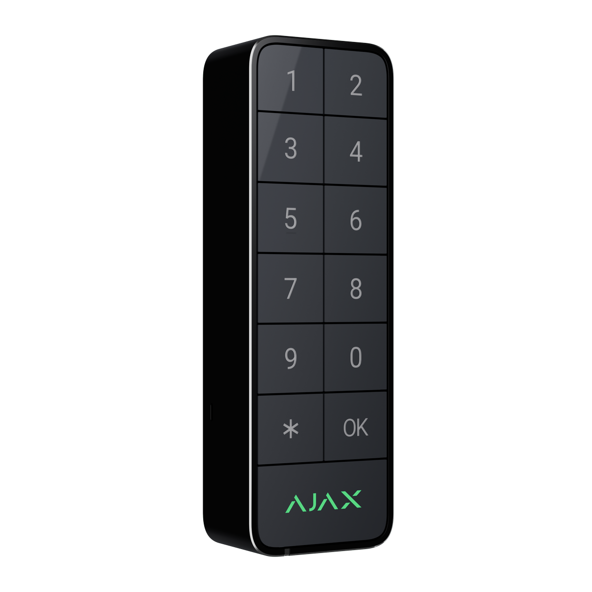 Ajax KeyPad Outdoor Fibra-G klávesnica s tlačítky, RFID a BLE (grafitová)