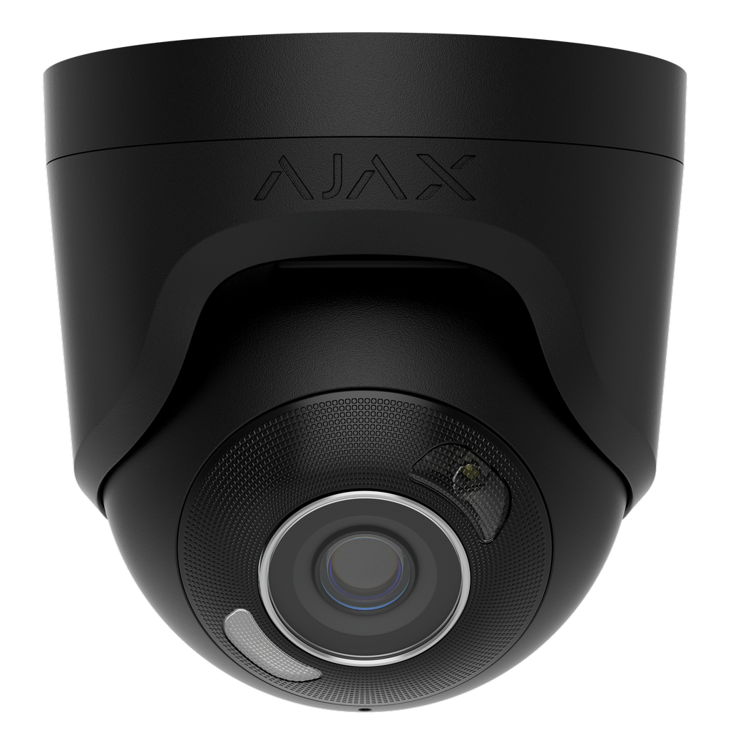 Ajax Sieťová IP Turret kamera s hybridným prísvitom (5Mpx/4mm) - čierna