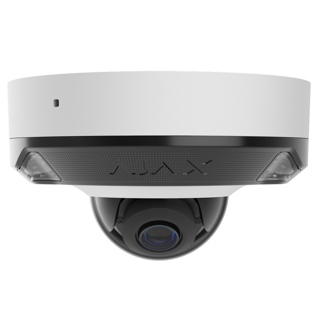 Ajax Sieťová IP Dome mini kamera s hybridným prísvitom (5Mpx/2,8mm) - biela