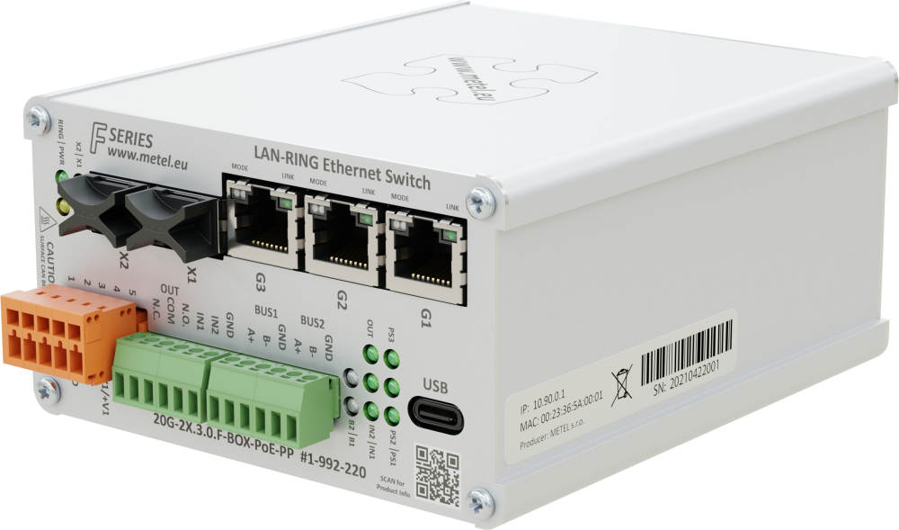 METEL 20G-2X.3.0.F-BOX-PoE-PP