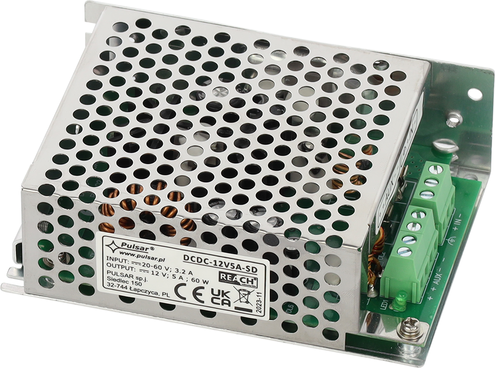 PULSAR DC/DC-12V5A-SD DC/DC měnič snižující, max. 5A